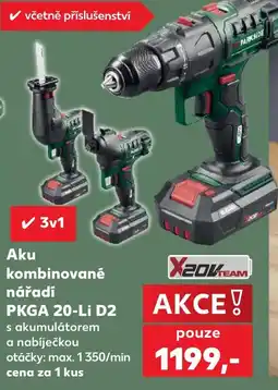 Kaufland Parkside aku kombinované nářadí PKGA 20-Li D2 nabídka