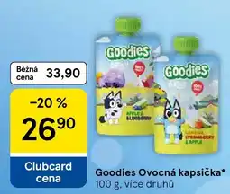 Tesco Goodies Ovocná kapsička nabídka
