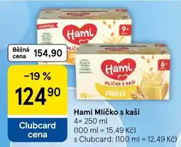 Tesco Haml Mléko s kaší nabídka