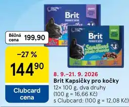 Tesco Brit kapsičky pro kočky nabídka