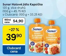 Tesco Sunar Hotové jídlo Kapsička nabídka