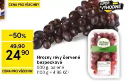Tesco Grover's Harvest hrozny révy červené bezpeckové nabídka