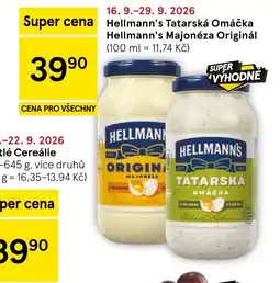 Tesco Hellmann's Tatarská Omáčka nabídka