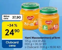 Tesco Hami Masozeleninový příkrm nabídka