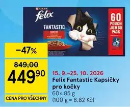 Tesco Felix Fantastic kapsičky pro kočky nabídka