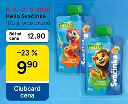 Tesco Hello Svačinka nabídka