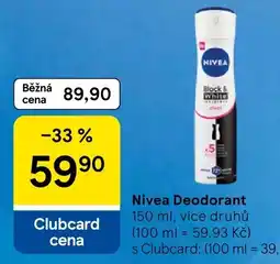 Tesco Nivea Deodorant nabídka
