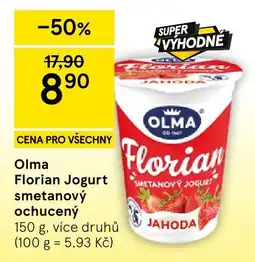 Tesco Olma Florian Jogurt smetanový ochucený nabídka