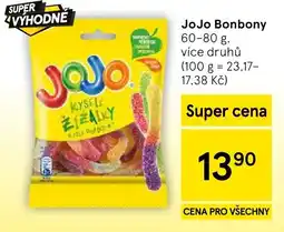 Tesco JoJo kyselé žížaly nabídka