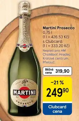 Tesco Martini Prosecco nabídka