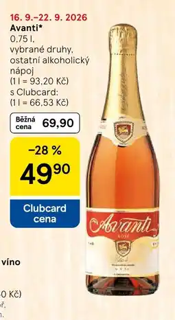 Tesco Avanti nabídka