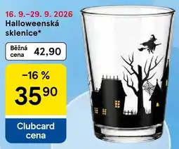 Tesco Halloweenská sklenice nabídka