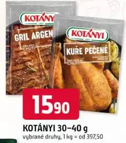 Trefa Kotányi gril argen kotányi kuře pečené nabídka