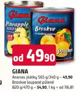 Trefa Giana ananas plátky nabídka
