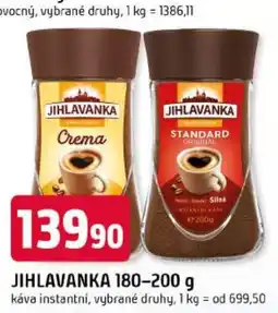 Trefa Jihlavanka káva instantní vybrané druhy nabídka