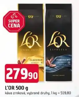 Trefa L'OR káva zrnková nabídka