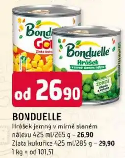 Trefa Bonduelle Hrašek jemný v mírně slaném nálevu nabídka