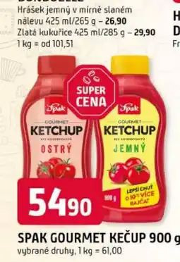 Trefa Spak gourmet kečup nabídka
