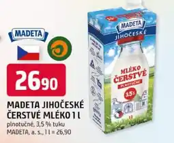 Trefa Madeta jihočeské čerstvé mléko nabídka