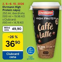 Tesco Ehrmann High Protein Caffè Latte nabídka