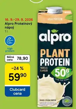 Tesco Alpro proteinový nápoj nabídka