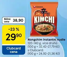 Tesco Nongshim instantní nudle nabídka