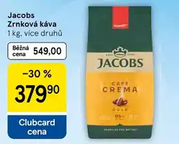 Tesco Jacobs zrnková káva nabídka