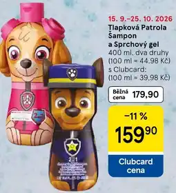 Tesco Tlapková Patrula Šampon a Sprchový gel nabídka