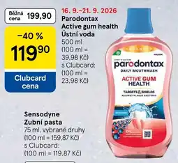 Tesco Parodontax ústní voda nabídka