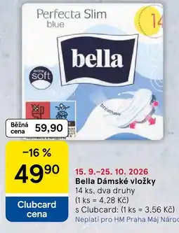 Tesco Bella Dámské vložky nabídka