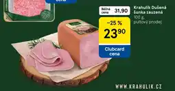 Tesco Krahulík dušená šunka zauzená nabídka