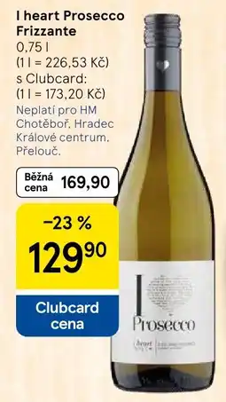 Tesco I heart Prosecco Frizzante nabídka