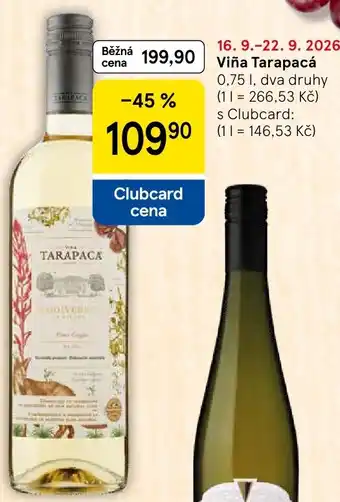 Tesco Viña Tarapacá nabídka