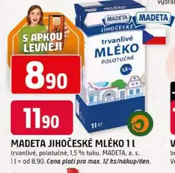 Trefa Madeta jihočeské mléko nabídka