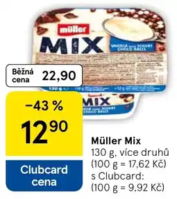 Tesco Müller Mix nabídka