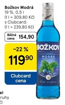 Tesco Božkov modrá nabídka
