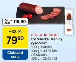 Tesco Kostelecké Uzeniny Vysočina nabídka