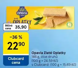 Tesco Opavia Zlaté Oplatky nabídka