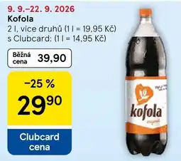 Tesco Kofola nabídka