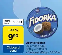 Tesco Opavia Fidorka nabídka