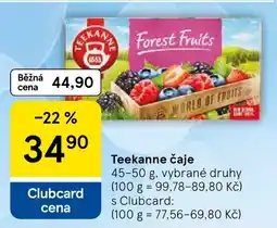 Tesco Teekanne čaje nabídka