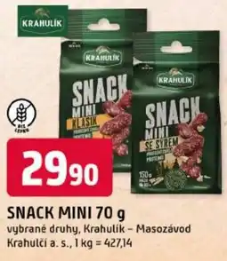 Trefa Krahulik snack mini nabídka