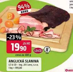 Trefa Le & Co anglická slanina nabídka