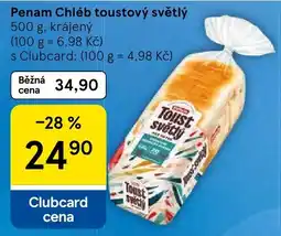 Tesco Penam Chléb toustový světlý nabídka