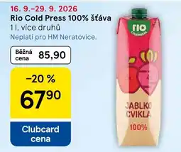 Tesco Rio jablko cvikla nabídka