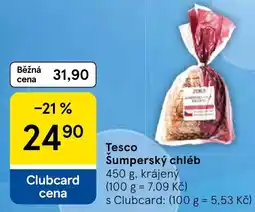 Tesco Tesco šumperský chléb nabídka