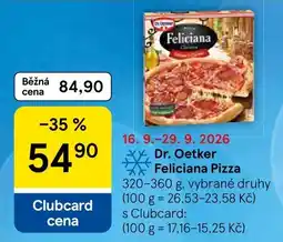 Tesco Dr. Oetker Feliciana Pizza nabídka