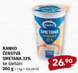 Trefa Ranko čerstvá smetana 33% ke šlehání nabídka