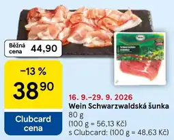Tesco Wein Schwarzwaldská šunka nabídka