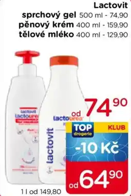TOP drogerie Lactovit sprchový gel nabídka